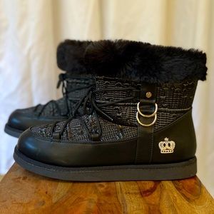 Moon Boots Black Juicy Couture
